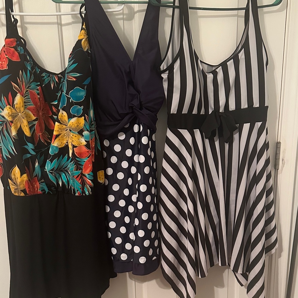 Stylish Dresses Trio - Floral, Polka Dot, Striped